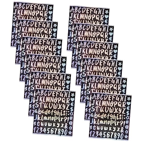 Toyvian 12 Blatt Reflektierende Briefkasten Nummern Aufkleber für Außen Selbstklebende für DIY Bastelprojekte und Lernzwecke Toyvian 12 Blatt Reflektierende Briefkasten Nummern Aufkleber für Außen Selbstklebende für DIY Bastelprojekte und Lernzwecke von Toyvian