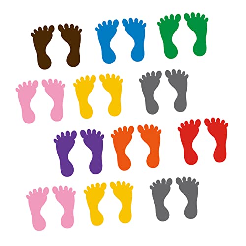 Toyvian 12 Paare PVC Fußabdruck Aufkleber für Kindergarten wasserdichte Bodenstickers Bunten Farben für Spielzimmer und Vorschule rutschfeste Fußboden Dekoration Toyvian 12 Paare PVC Fußabdruck Aufkleber für Kindergarten wasserdichte Bodenstickers Bunten Farben für Spielzimmer und Vorschule rutschfeste Fußboden Dekoration von Toyvian