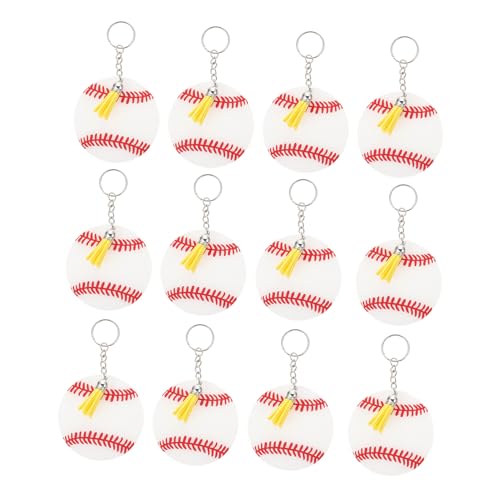 Toyvian 12 Sätze Baseball Schlüsselanhänger Handgemachte Dekorationen für Taschen Rucksäcke und Schlüsselbund für Baseball Fans Toyvian 12 Sätze Baseball Schlüsselanhänger Handgemachte Dekorationen für Taschen Rucksäcke und Schlüsselbund für Baseball Fans von Toyvian