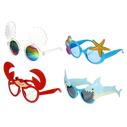 Toyvian 12 Stk Ozean-party-brille Sonnenbrille Lustig Strandbrille Requisiten Für Die Sommerparty Tropische Kleiderbevorzugungen Modebrillen Für Frauen Kind Plastik Kleidung Irregulär von Toyvian