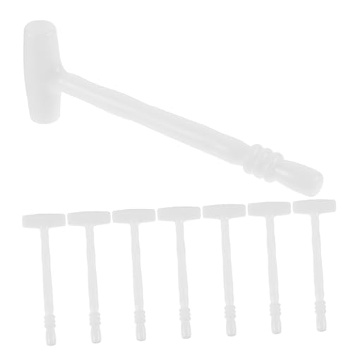 Toyvian 12 Stück Ampullenbrecher Hämmern Hammer Drehwerkzeug Leistung Tacker Hammerform Kabellos Werkzeugkoffer Maschinenhammer Schnapper Griffhammerschutz Puzzle Plastik Weiß von Toyvian