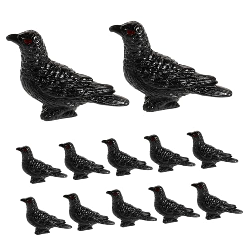 Toyvian 12 Stück Halloween Mikrolandschaft Miniatur Krähe Figur Tischdeko Mini Vogel Figuren Halloween Mini Krähe Vogel Verzierung Miniatur Vogel Ornament Desktop Ornament Harz Schwarz Toyvian 12 Stück Halloween Mikrolandschaft Miniatur Krähe Figur Tischdeko Mini Vogel Figuren Halloween Mini Krähe Vogel Verzierung Miniatur Vogel Ornament Desktop Ornament Harz Schwarz von Toyvian