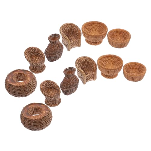 Toyvian 12 Stück Harzsimuliertes Bambusweben puppenstubenmöbel Dollhouse Furniture Miniatur Puppenhaus Aufbewahrungskorb Weidenkorb lustige Korbdekoration Aufbewahrungskorb für Minihaus Toyvian 12 Stück Harzsimuliertes Bambusweben puppenstubenmöbel Dollhouse Furniture Miniatur Puppenhaus Aufbewahrungskorb Weidenkorb lustige Korbdekoration Aufbewahrungskorb für Minihaus von Toyvian