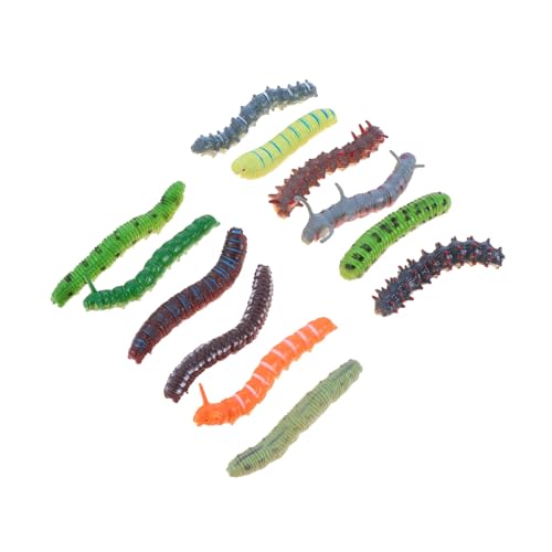 Toyvian 12 Stück Künstliche Raupe Figur Halloween -Dekorationen Gefälscht Streich Miniaturen Plastik Toyvian 12 Stück Künstliche Raupe Figur Halloween -Dekorationen Gefälscht Streich Miniaturen Plastik von Toyvian
