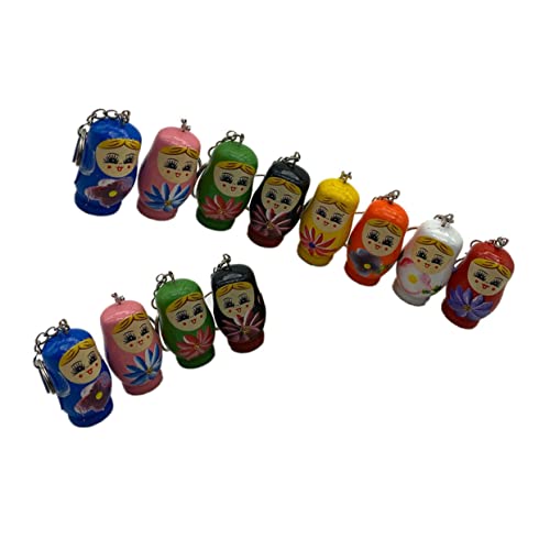 Toyvian 12 Stück Matroschka-schlüsselanhänger Farbiger Zeichenanhänger Mini-Puppe-anhänger Holz-matroschkas-puppenanhänger Cartoon -schlüsselbund Farbiger Puppenanhänger Hölzern Toyvian 12 Stück Matroschka-schlüsselanhänger Farbiger Zeichenanhänger Mini-Puppe-anhänger Holz-matroschkas-puppenanhänger Cartoon -schlüsselbund Farbiger Puppenanhänger Hölzern von Toyvian