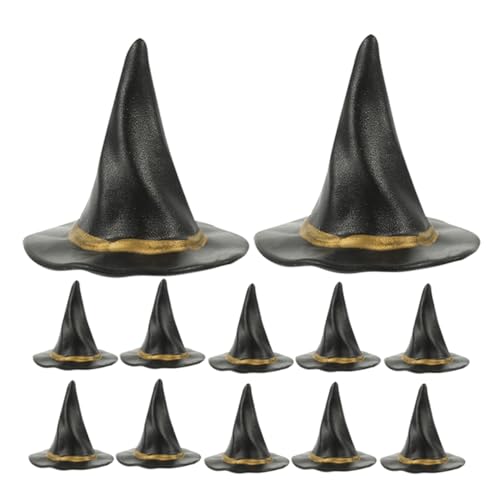 Toyvian 12 Stück Mini Hexenhüte für Halloween Deko aus Schwarzen Großen Tragbaren für Puppenhaus Basteln und Flaschenverschönerung für DIY Projekte und Festliche Anlässe Toyvian 12 Stück Mini Hexenhüte für Halloween Deko aus Schwarzen Großen Tragbaren für Puppenhaus Basteln und Flaschenverschönerung für DIY Projekte und Festliche Anlässe von Toyvian