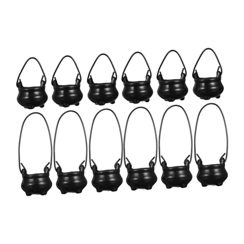 Toyvian 12 Stück Miniatur Witch Pot Spookische Dekorationen Mini-Topf kleine Plastikkessel Mini-Plastikkessel Miniaturkessel puppenhauszubehör Kessel Süßigkeitenschale Metall Schwarz Toyvian 12 Stück Miniatur Witch Pot Spookische Dekorationen Mini-Topf kleine Plastikkessel Mini-Plastikkessel Miniaturkessel puppenhauszubehör Kessel Süßigkeitenschale Metall Schwarz von Toyvian