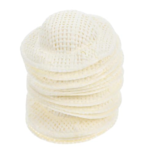 Toyvian 12 Stück Miniaturhüte Handgewebte Papierhüte für Puppen Dekorationshüte DIY Accessoires für Kreative Projekte Niedliche und Einzigartige Mini Hüte von Toyvian
