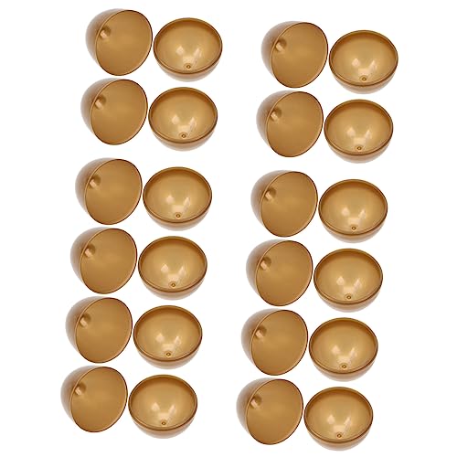 Toyvian 12 Stück Ostereier welche Osterspielzeug groß Mini Hülse Party easter egg present set easter egg decoration -Süßigkeiten-Boxen ostern leere eier Ostervorräte Plastik Golden Toyvian 12 Stück Ostereier welche Osterspielzeug groß Mini Hülse Party easter egg present set easter egg decoration -Süßigkeiten-Boxen ostern leere eier Ostervorräte Plastik Golden von Toyvian