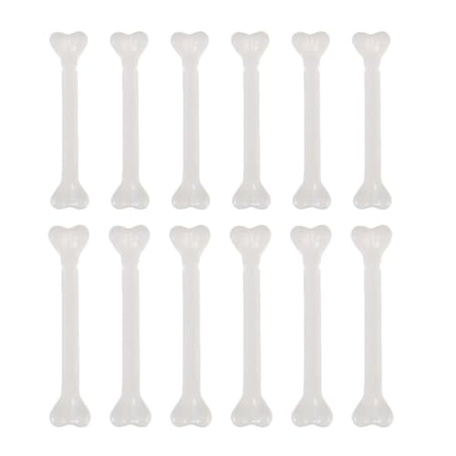 Toyvian 12 Stück Skelettknochen – Kleine Halloween-Knochen, Künstliche Körperteile aus Kunststoff für Halloween-Dekorationen, Kostümzubehör von Toyvian