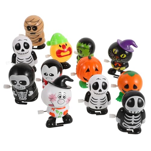 Toyvian 12 Stück Springendes Zum Aufziehen Uhrwerk Halloween-aufziehspielzeug Aufziehspielzeug Für Halloween- Aufzieh Abs von Toyvian