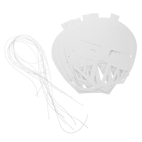 Toyvian 12 Stück Teiliges DIY Papiermasken für Handbemalt Weiße Unbemalte Gesichtsmasken Graffiti für Kreative Partys Maskerade Halloween Cosplay und Toyvian 12 Stück Teiliges DIY Papiermasken für Handbemalt Weiße Unbemalte Gesichtsmasken Graffiti für Kreative Partys Maskerade Halloween Cosplay und von Toyvian