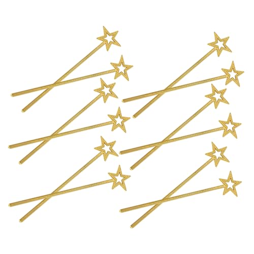 Toyvian 12 Stück Teiliges Glitzer Stern Leichte Feenstäbe für Halloween Geburtstagsfeier Weihnachten Vielseitige Kostüm Requisiten für Mädchen und Outdoor Indoor Spielspaß von Toyvian