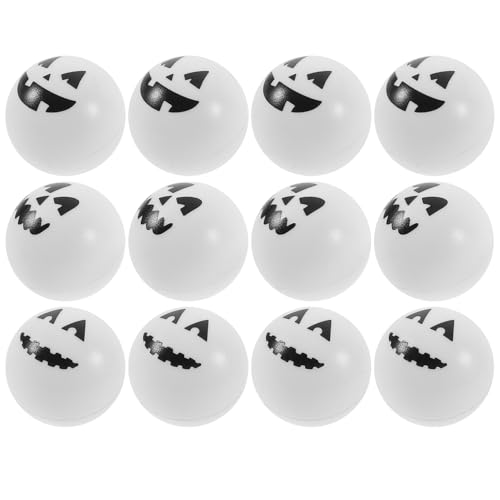 Toyvian 12 Stück Teiliges Halloween Bälle mit Tischtennisbälle für Halloween Dekoration und Partys Gruselige für Erwachsene von Toyvian