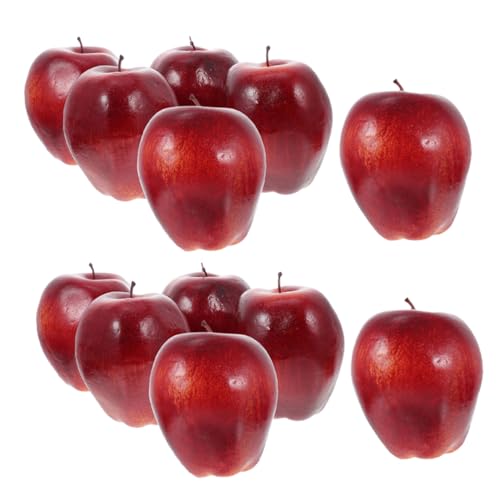 Toyvian 12 Stück Teiliges Künstliche Rote Äpfel aus Realistische Nachbildung Lebensechte Deko für Obstschalen Tischdekoration Foto Requisiten und Wohnaccessoires Toyvian 12 Stück Teiliges Künstliche Rote Äpfel aus Realistische Nachbildung Lebensechte Deko für Obstschalen Tischdekoration Foto Requisiten und Wohnaccessoires von Toyvian
