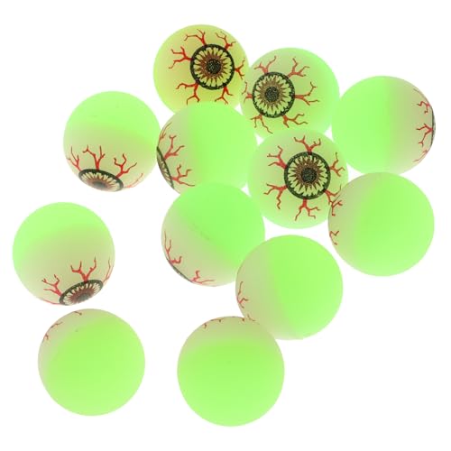 Toyvian 12 Stück Teiliges Leuchtende Elastische Bälle Farbenfrohe Kleine Partyspaßbälle Robust und Leicht als Xmas Party Favor Supplies Zufallsdesign für Festliche Weihnachtsdeko von Toyvian