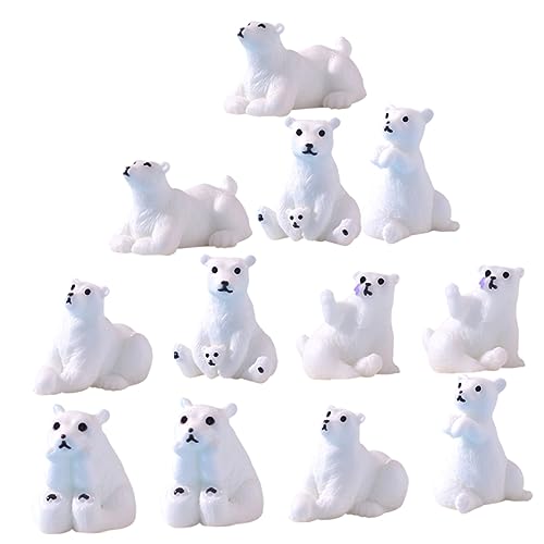 Toyvian 12 Stück Teiliges Mini Bärenfiguren aus Resin Kleine Polar Bären Statue Langlebiges Harz Ornament Detailreiches Design für Mikro Landschaften DIY Garten und Wohnraumdekoration Toyvian 12 Stück Teiliges Mini Bärenfiguren aus Resin Kleine Polar Bären Statue Langlebiges Harz Ornament Detailreiches Design für Mikro Landschaften DIY Garten und Wohnraumdekoration von Toyvian