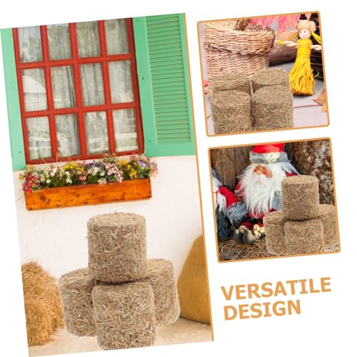 Toyvian 12 Stück Teiliges Mini Heuhaufen Naturgetreue Miniatur Heuballen für DIY Puppenhaus Kreative Szene Dekoration als Fotorequisite für Mini Gärten von Toyvian
