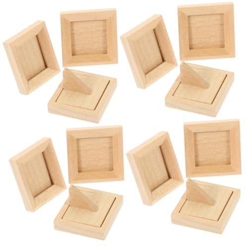 Toyvian 12 Stück Teiliges Mini Holz Bilderrahmen für Puppenhaus Unbemalt Dekorative Mini Rahmen für DIY Miniatur Haus Zubehör Geeignet für Kinderzimmer und Kreative Gestaltung Toyvian 12 Stück Teiliges Mini Holz Bilderrahmen für Puppenhaus Unbemalt Dekorative Mini Rahmen für DIY Miniatur Haus Zubehör Geeignet für Kinderzimmer und Kreative Gestaltung von Toyvian