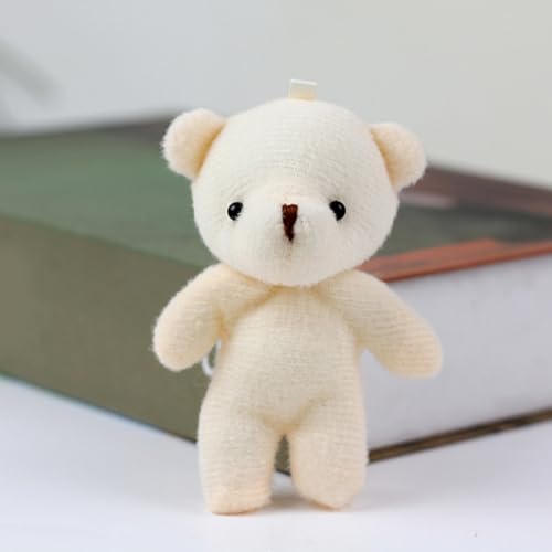 Toyvian 12 Stück Teiliges Mini Plüschbären Schlüsselanhänger Weiche Kleine Bären aus Plüsch Füllung Niedliche Mini Bär Deko Figuren zum Aufhängen für DIY Bastelprojekte und von Toyvian