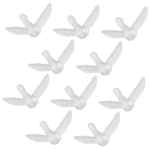 Toyvian 12 Stück Teiliges Miniatur Tauben Detailgetreue Miniatur Vögel Leichte Puppenhaus Deko für Dioramen Vintage Mini Haus Vogel Ornamente von Toyvian