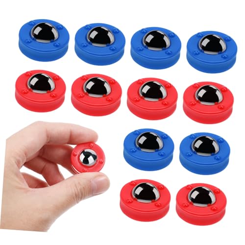 Toyvian 12 Stück Teiliges Multifunktionales Tischfußballzubehör Robuste Rollende Schiebebälle aus Kunststoff und Farbige Sliding Beads für Standard Kickertische und Tragbares Spielzubehör von Toyvian