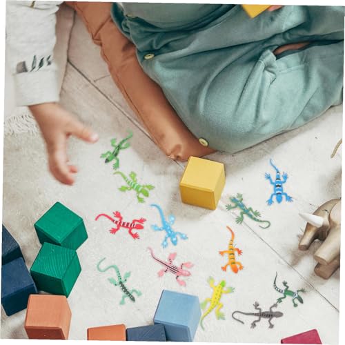 Toyvian 12 Stück Teiliges Realistische Mini eidechsen Figuren aus Robustem Kunststoff Detailgetreue Reptilien Spielzeuge Feinmotorik und Kindlichen Fantasie Pädagogisch Wertvoll von Toyvian