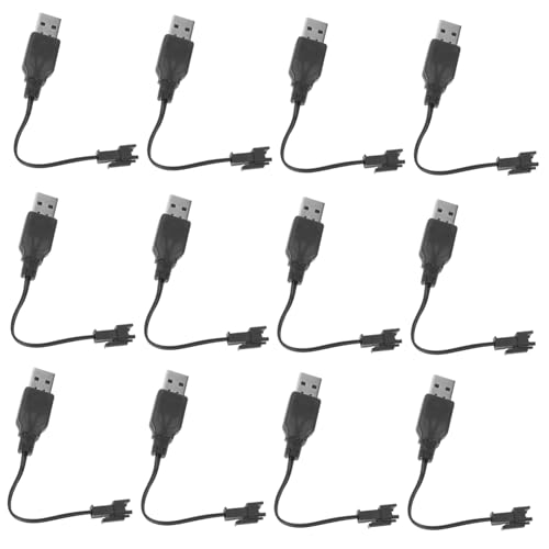 Toyvian 12 Stück Teiliges USB-ladekabel Schnellladeadapter Kurz USB-c Ladekabel für Elektrische Spielzeuge Rc Auto Bubble Machine mit Stabilem Netzanschluss und Überladeschutz Toyvian 12 Stück Teiliges USB-ladekabel Schnellladeadapter Kurz USB-c Ladekabel für Elektrische Spielzeuge Rc Auto Bubble Machine mit Stabilem Netzanschluss und Überladeschutz von Toyvian