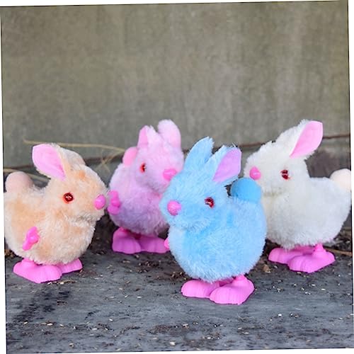 Toyvian 12 Stück Teiliges Wind Up Plüschspielzeug Niedliche Springende Hasen aus Weichem Material Kompakt und Langlebig Partyspielzeug für Jungen und Mädchen Fördert Motorische von Toyvian