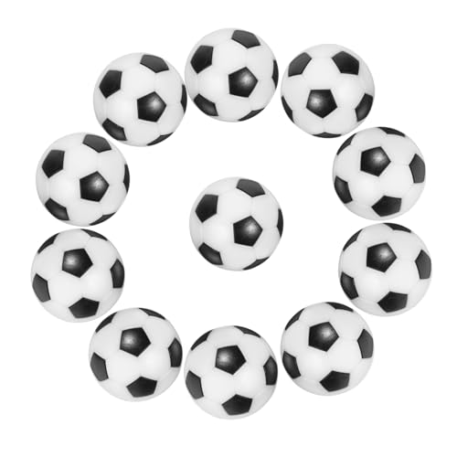 Toyvian 12 Stück Tischfußball Jugend Ersatz Fußballspiel Schwarz Größe tischfussballtisch Table Soccer mini Football mini Fussball Fußball-Tischspielbälle Miniatur-Fußbälle Black von Toyvian