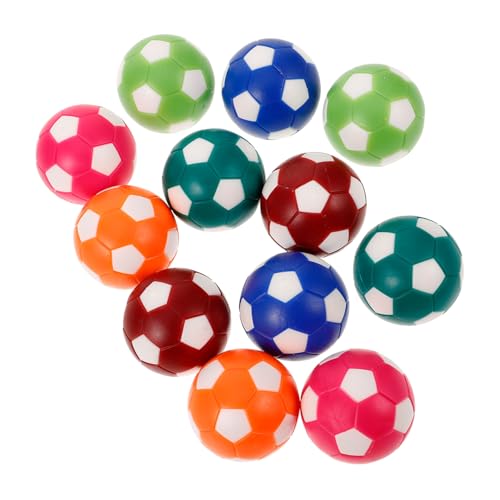 Toyvian 12 Stück Tischfußballbälle Austauschbare Tischfußballkicker Bälle für Schreibtischkicker Mini Fußballspielzubehör in Dunkelgrün Weiß Hellgrün Orange Dunkelrot Rosa Toyvian 12 Stück Tischfußballbälle Austauschbare Tischfußballkicker Bälle für Schreibtischkicker Mini Fußballspielzubehör in Dunkelgrün Weiß Hellgrün Orange Dunkelrot Rosa von Toyvian