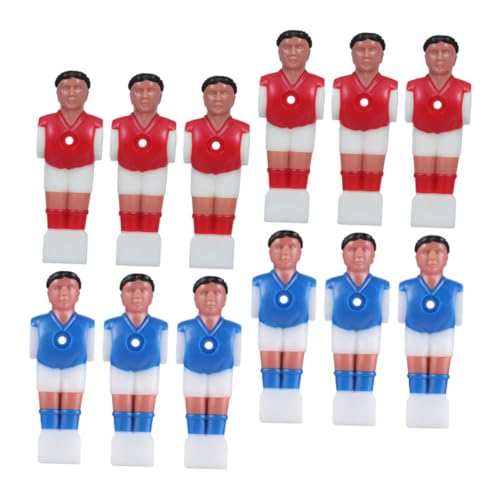 Toyvian 12 Stück Tischfußballfiguren Kunststoff Robuste Kicker Spieler für Tischkicker als Ersatzteile für Fußballtisch Kompakte und Leicht Installierbare Figuren von Toyvian