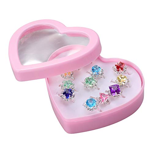 Toyvian 12 verstellbare Ringe für Mädchen in Box, für Kinder zum Spielen und Verkleiden. Toyvian 12 verstellbare Ringe für Mädchen in Box, für Kinder zum Spielen und Verkleiden. von Toyvian
