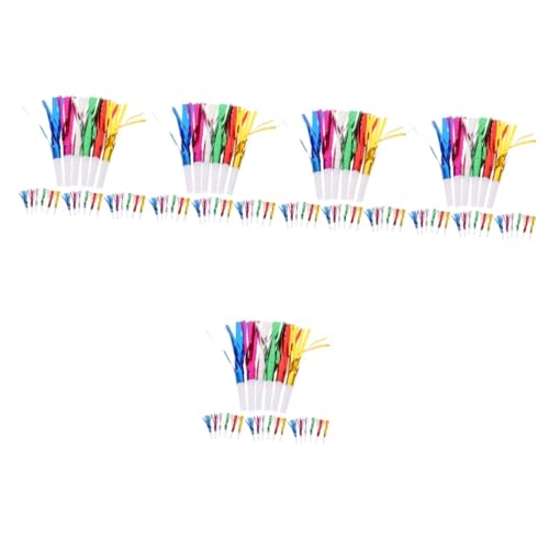 Toyvian 120 Stk Spielzeug Blowout-Party Spielset für Kinder Geburtstag Horn Gebläse Haartrockner Kinder pfeifen Partykrachmacher Kaktus Metall Geburtstagsgeschenk Trompete Blasen von Toyvian