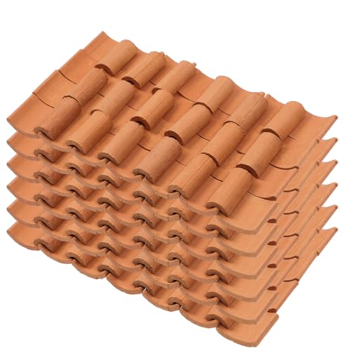 Toyvian 120 Stück Miniatur-Dachziegel Aus Ton Lebensechte Kleine Simulations-Dachziegelfiguren Puppenhaus-Tonmodell Für Bastelprojekte DIY-Küchengarten-Dachdeckung Toyvian 120 Stück Miniatur-Dachziegel Aus Ton Lebensechte Kleine Simulations-Dachziegelfiguren Puppenhaus-Tonmodell Für Bastelprojekte DIY-Küchengarten-Dachdeckung von Toyvian