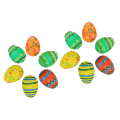 Toyvian 12St -Gacha Eierspender Osterkörbchen Leckereien ostern themenkorb Ostereier leer füllbare Ostereier ostereier hühner Plastikei überraschung Eier von Toyvian