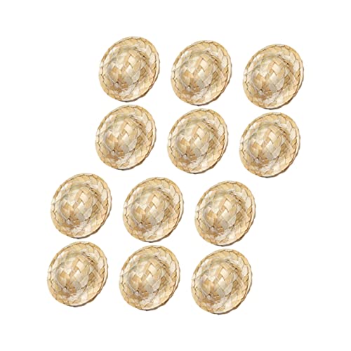 Toyvian 12St Mini-Strohhut-Modell bastelset basteln für Kreatives Basteln bastelzeug für bastelideen Miniaturschmuck Bausatz Miniatur-Ornamente geflochtene Strohhüte Toyvian 12St Mini-Strohhut-Modell bastelset basteln für Kreatives Basteln bastelzeug für bastelideen Miniaturschmuck Bausatz Miniatur-Ornamente geflochtene Strohhüte von Toyvian