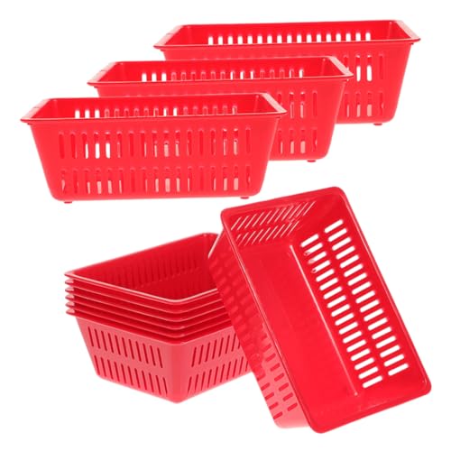 Toyvian 12St Münzkorb für Münzautomaten Münzorganisation kleine aus Plastik Aufbewahrung von Münzen kleine Münzvitrine Aufbewahrung von Münzsammelbehältern rot von Toyvian