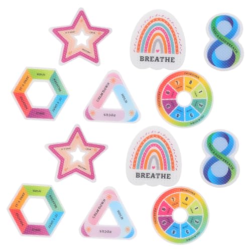 Toyvian 12St Ruhige Aufkleber für unruhige Menschen Sticker Mood Sticker Widerstandsfähige Aufkleber Sensorische Aufkleber für den Schreibtisch Aufkleber mit grober Textur Papier Toyvian 12St Ruhige Aufkleber für unruhige Menschen Sticker Mood Sticker Widerstandsfähige Aufkleber Sensorische Aufkleber für den Schreibtisch Aufkleber mit grober Textur Papier von Toyvian