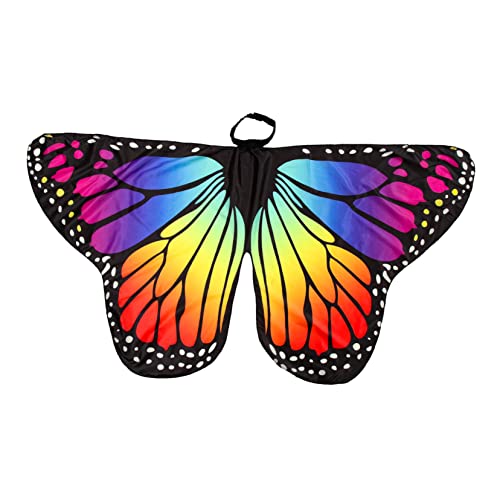 Toyvian 12st Schmetterlingsschal Cosplay-tierkostüm Schmetterlingskostüm Für Mädchen Schmetterlingsflügel Für Mädchen Umhang Für Frauen Kreativer Umhang Mantel Polyester Fee Kind Kleid von Toyvian