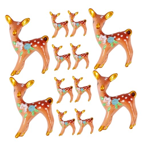 Toyvian 12St Sikahirsch Dekoration Mini-Rentier Weihnachtstiere-Figuren Miniatur-Hirschstatuen Waldtiere Figuren gartenfiguren Hirsch-Kuchen-Deckel Nachahmung von Hirschdekorationen Harz Toyvian 12St Sikahirsch Dekoration Mini-Rentier Weihnachtstiere-Figuren Miniatur-Hirschstatuen Waldtiere Figuren gartenfiguren Hirsch-Kuchen-Deckel Nachahmung von Hirschdekorationen Harz von Toyvian