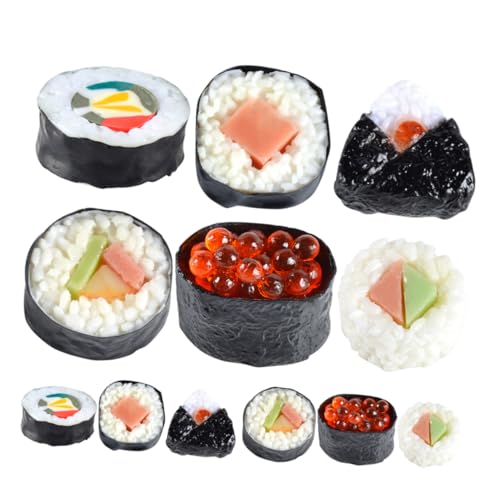 Toyvian Simulation Sushi Set Sushi-Modell-Kollektion 12 StüCk Spiel-lebensmittelspielzeug PVC Gefälschte Lebensmittel Requisiten Küchensimulation FüR Dekoration Fotografie Und Lehrzwecke Toyvian Simulation Sushi Set Sushi-Modell-Kollektion 12 StüCk Spiel-lebensmittelspielzeug PVC Gefälschte Lebensmittel Requisiten Küchensimulation FüR Dekoration Fotografie Und Lehrzwecke von Toyvian