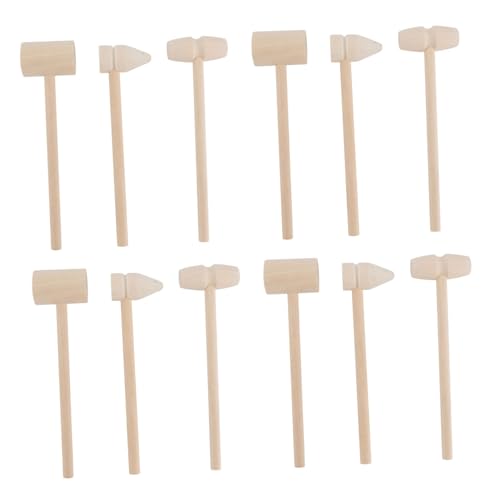 Toyvian 12Stücke Holzspielzeug Mini Hämmer für Lernspielzeug Sicheres für Kreative Aktivitäten und Krabbenöffnen Zuhause und Restaurants Toyvian 12Stücke Holzspielzeug Mini Hämmer für Lernspielzeug Sicheres für Kreative Aktivitäten und Krabbenöffnen Zuhause und Restaurants von Toyvian