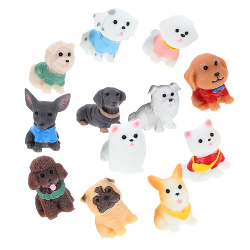 Toyvian 12Stücke Teiliges Hund Figuren Cartoon Tier Hund Ornamente Harz Für Garten Und Wohnraumdekoration Für Hundeliebhaber Und Langlebig Toyvian 12Stücke Teiliges Hund Figuren Cartoon Tier Hund Ornamente Harz Für Garten Und Wohnraumdekoration Für Hundeliebhaber Und Langlebig von Toyvian