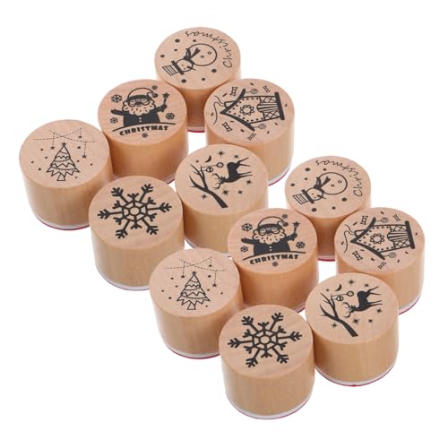 Toyvian 12pcs Weihnachtsdekorationsstempel Karte Frohe Weihnachten Plätzchenstempel Fetzen Sterben Handwerk Briefmarken Füllstoffe Weihnachtsstempel Rentier Briefmarken Etiketten Gold Holz Toyvian 12pcs Weihnachtsdekorationsstempel Karte Frohe Weihnachten Plätzchenstempel Fetzen Sterben Handwerk Briefmarken Füllstoffe Weihnachtsstempel Rentier Briefmarken Etiketten Gold Holz von Toyvian