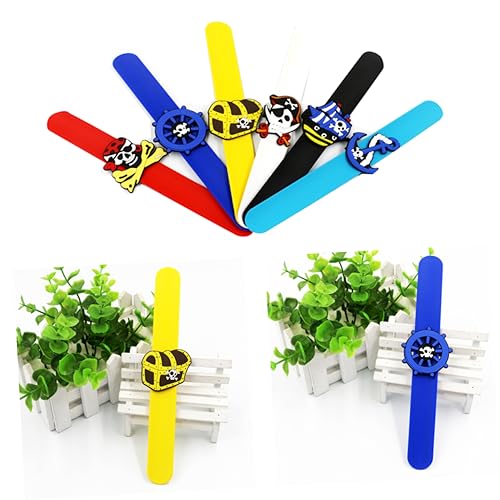 Toyvian 12st Armbänder Piraten-slap-armband Einhandzwinge Schlagbänder Spielzeug Kind Schmuck von Toyvian