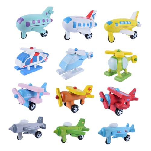 Toyvian Pädagogisches Holz-Mini-Flugzeug-spielzeugset 12-teilig Für Jungen Und Mädchen Lernspielzeug Flugzeugmodell Hand-gehirn-koordination Kinder Toyvian Pädagogisches Holz-Mini-Flugzeug-spielzeugset 12-teilig Für Jungen Und Mädchen Lernspielzeug Flugzeugmodell Hand-gehirn-koordination Kinder von Toyvian