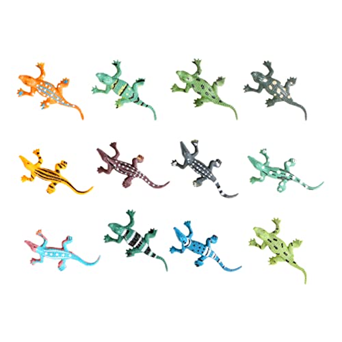 Toyvian 12st Krokodil-Modell Hohlritter-plüsch Stofftier Alligator Alligator-Spielzeug Alligatorspielzeug Krokodilspielzeug Tierfiguren Albino-Alligator-plüsch Zubehör Aquarium Vinyl Kind von Toyvian