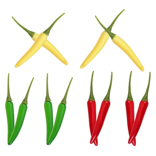 Toyvian 12st Simuliertes Pepper-Modell Realistisches Gefälschtes Gemüse Falsches Gemüse Falsche Paprika Gemüse-ausstellungsmodell Simulation Gemüsedekor Simuliertes Gemüse Plastik Toyvian 12st Simuliertes Pepper-Modell Realistisches Gefälschtes Gemüse Falsches Gemüse Falsche Paprika Gemüse-ausstellungsmodell Simulation Gemüsedekor Simuliertes Gemüse Plastik von Toyvian