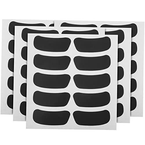 Toyvian 14 Blatt Brillenaufkleber Dekorative Fan-Sticker Fußball-augenaufkleber Fußballspielaufkleber Gesichtsaufkleber Selber Machen Leere Gesichtsaufkleber Black PVC Selbstklebend von Toyvian